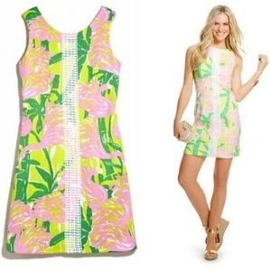 NEW Lilly Pulitzer Target Pink Flamingo Fan Dress Girls Youth XL 14/16